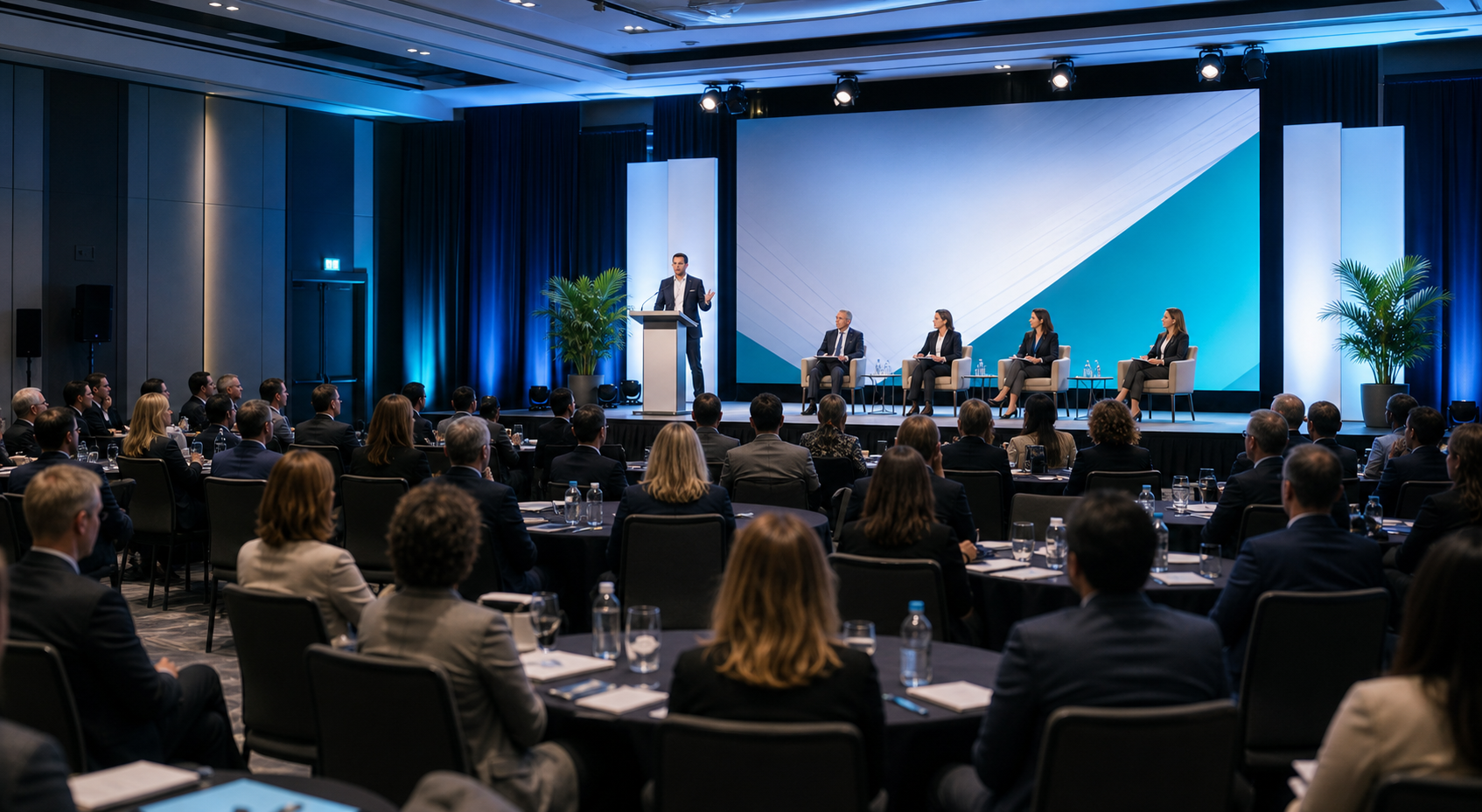Corporate conference and seminar stage